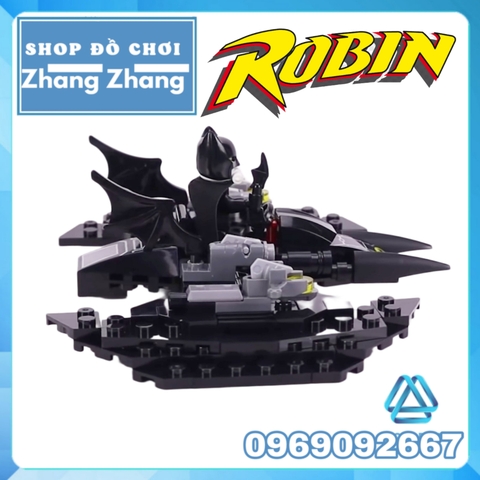 Đồ chơi Xếp hình phi thuyền Batwing của Batman trong Bat Hero mới nhất Lego Minifigures SY1351 MG155C