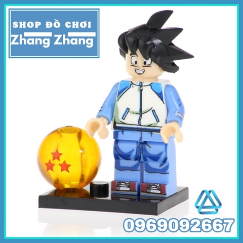 Xếp hình Dragon Ball Goku Gohan Krillin Launch Master Mutaito Lego Minifigures Pogo PG8167