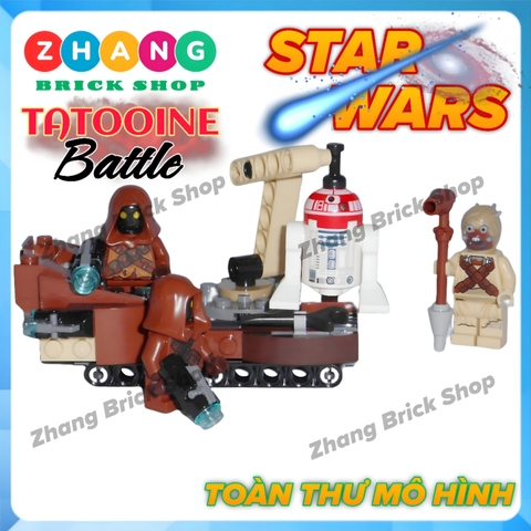 Xếp hình Star Wars Tatooine Battle mới nhất Lego Minifigures K-006