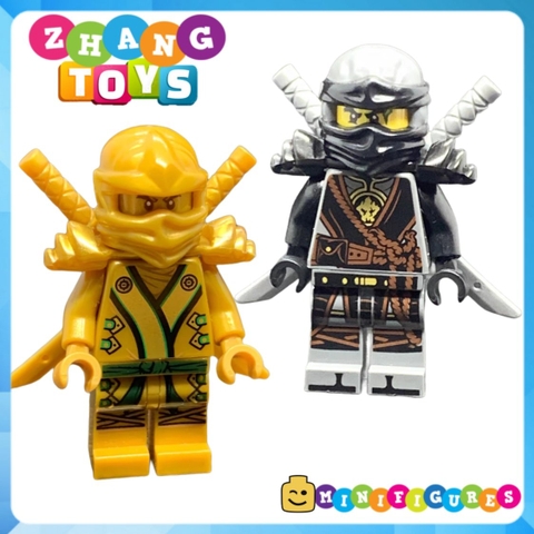 Đồ chơi xếp hình Ninjago Kai Nya Jay Cole Zane Lloyd tặng kèm Golder Ninja Minifigures KSZ716