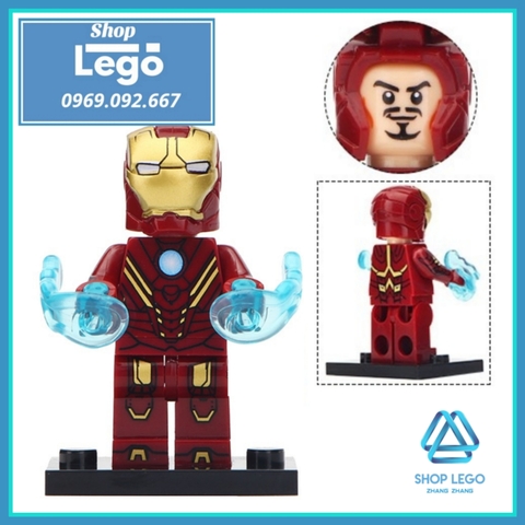 Xếp hình Iron Man Người sắt Tony Stark siêu anh hùng Marvel tuyển tập mới nhất 2020 Lego Minifigures Xinh X0199