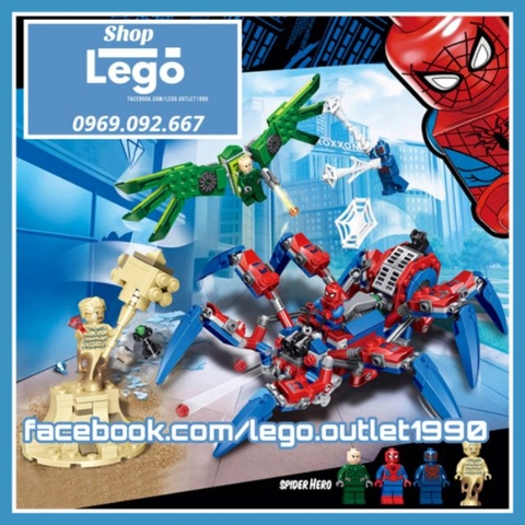 Xếp hình Người nhện Spider Man - Fighting Spider Lego Minifigures decool7136