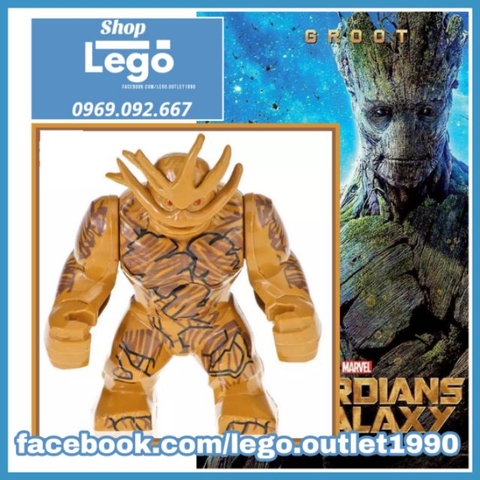 Xếp hình Groot King Big Figures Lego Minifigures Pogo PG2060 PG8241