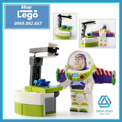 Xếp hình Câu chuyện đồ chơi Toys Story 4 Woody - Buzz - Jessie - Green Alien - Sarge - Zurg Lego Minifigures SY6699