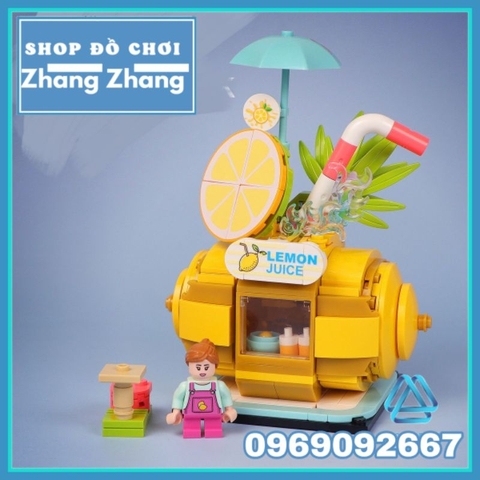 Đồ chơi xếp hình Tiệm trà chanh Lemon Juice gồm 300 hình Mô hình Minifigures Shenyang SY5216