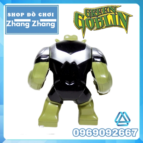 Xếp hình Green Goblin siêu quái nhân tội phạm Spider-Man BigFigures Lego Minifigures Decool 0183