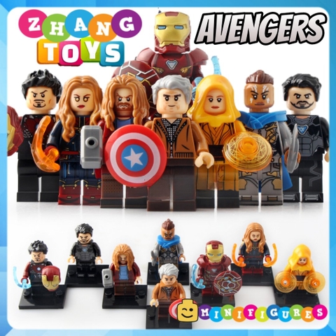 Xếp hình The Avengers: EndGame Iron Man Ancient One Stever Rogers Thor Tony Stark Valkyrie Lego Minifigures Xinh x0260