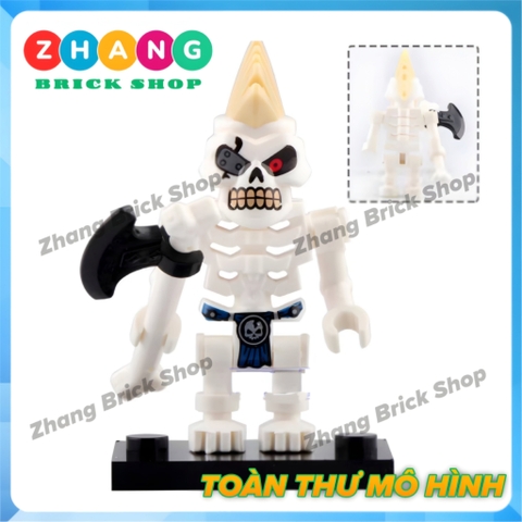 Xếp hình Ninjago đại chiến tộc rắn và bạch cốt tinh tộc Lego Minifigures LELE A098 105