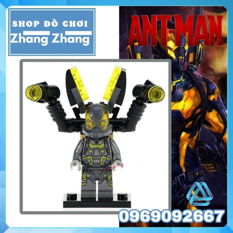 Xếp hình Ant-Man Yellow Jacket Siêu anh hùng Marvel Lego Minifigures MG0002