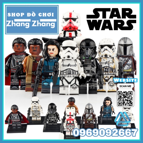 Xếp hình Star Wars Stormtrooper - Moff Gideon Cara Dune - Death Trooper Greef Carga Mandalorian Lego Minifigures WM6099