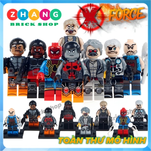 Xếp hình Dr. Nemesis   - Colossus   - Sabretooth   - Bishop  - Executioner Siêu anh hùng Lego Minifigures POGO PG8083