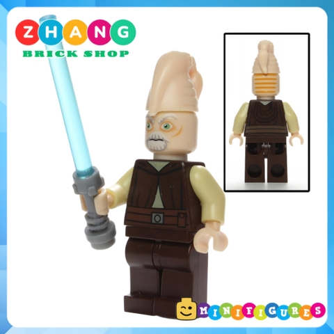 Xếp hình Star Wars Han Solo - Shaak Ti - Luminara Unduli - Luke Skywalker - Oola MTarkin Lego Minifigures POGO PG8051