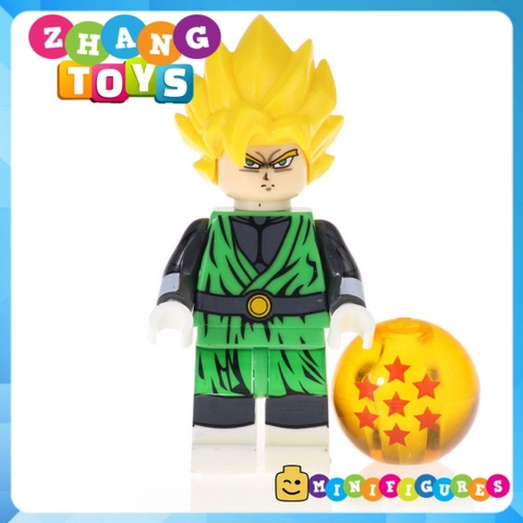 Xếp hình 7 viên ngọc rồng Dragon Ball Gogeta Goku Vegeta Gohan Cumber Tapion Mira Lego Minifigures Kopf KF6069