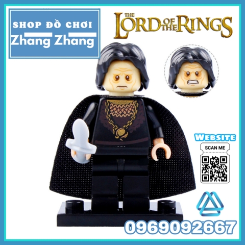 Xếp hình The Hobbit Theoden - Eomer - Rohan - Wormtongue - Boromir - Aragorn - Bowman Lego Minifigures Pogo PG8031
