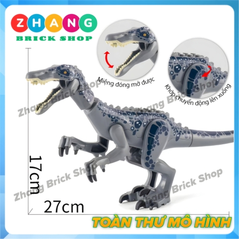 [28cm] Xếp hình Heavy Claw Dragon Công viên khủng long Jura Jurassic park Lego Minifigures MG1052 KF821