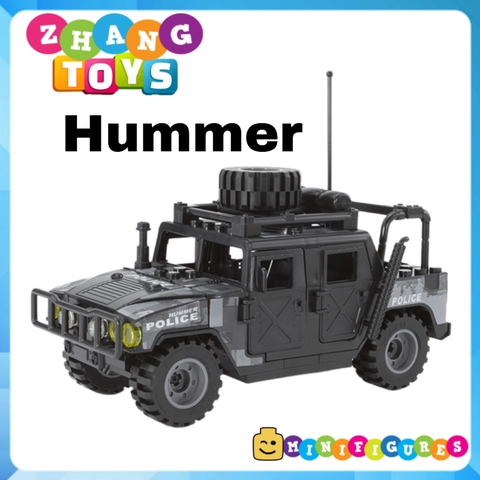 Đồ chơi Xếp hình mô hình Xe Humvee SWAT HMMWV M1114 chống khủng bố Minifigures J773 B