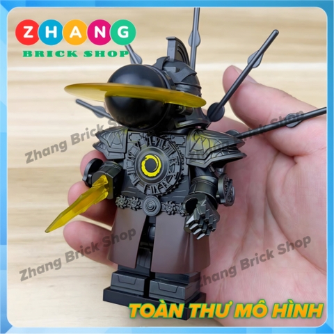 Đồ chơi mô hình nhân vật Skibidi Toilet Sinister Titan Clockman KDL852 K2332 Zhang Brick Shop