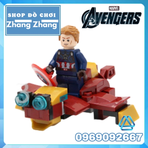 Đồ chơi Xếp hình Thanos đại chiến Iron man Thor Hulk Ant-Man Hawkeye Captain Marvel Minifigures Sy6399