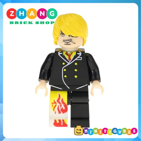 Xếp hình One Piece Portgas Sabo Shanks Roronoa Sanji Usopp Franky
Tony Chopper Crocodile Lego Minifigures Kopf KF6037