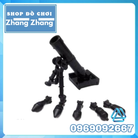 Xếp hình Súng cối M224 60 li tặng kèm 5 viên đạn các loại Lego minifigures Decool