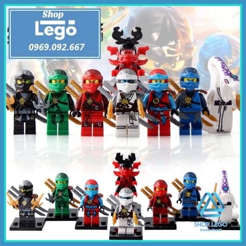 Xếp hình Ninjago : Masters of Spinjitzu Mới nhất Pythor Kozu 2019 Lego Minifigures Xinh X0143