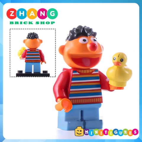 Xếp hình Sesame Street gồm Elmo - Ernie - Cookie Monster - Big Bird - Bert - Oscar the Grouch Lego Minifigures LG1003