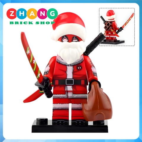 Xếp hình Giáng sinh Christmas Batman - Superman - Iron Man - Thanos - Deadpool - Harley Quinn Lego Minifigures WM6104