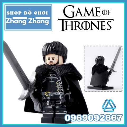 Xếp hình Game of thrones - Jon Snow - White Walker - Benjen Stark - Jeor Mormont - Wight Lego Minifigures Koruit KT1024