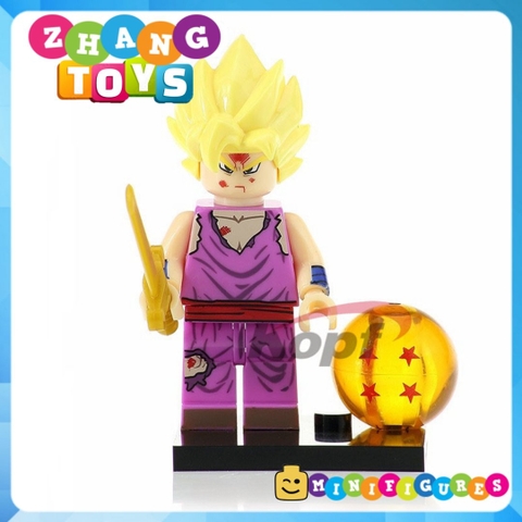 Xếp hình Dragon Ball🐉Songoku Vegeta Bardock Gohan Tien Perfect Cell Majin Buu Bulma Lego Minifigures Kopf KF6030