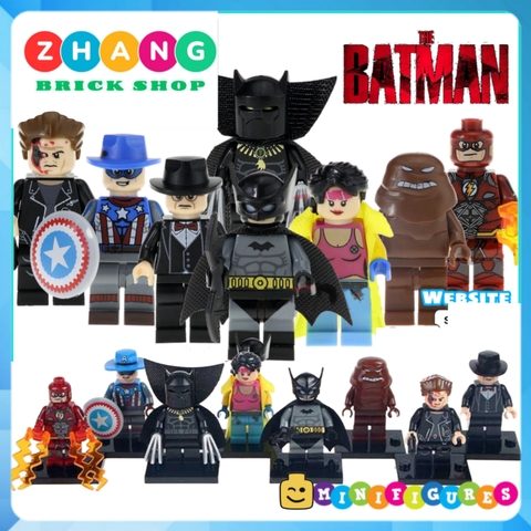 Xếp hình siêu anh hùng DC Comics Batman, Flash, Black Panther Comics Lego Minifigures POGO PG8088