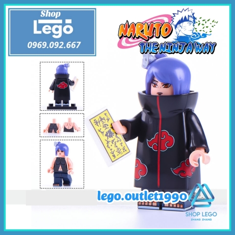 Xếp hình Yahiko Konan Nagato - Uchiha Itachi - Zetsu - Uchia Madara- Deidara - Hoshigaki Kisame Lego Minifigures WM6106