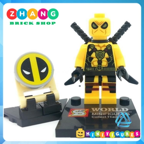 Xếp hình Hawkeye Galactus Robin Cyborg Jean Grey Deadpool Nova Marvel Siêu anh hùng Lego Minifigures Sy sy258