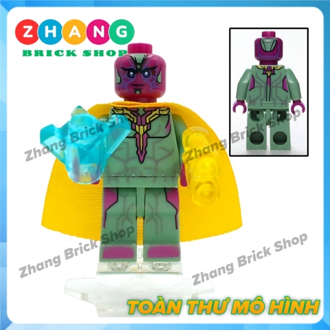 Xếp hình Nick Fury Vision Maria Hill Iron Man Ultimate Ultron Baron Strucker Lego Minifigures  Decool 0223-0228