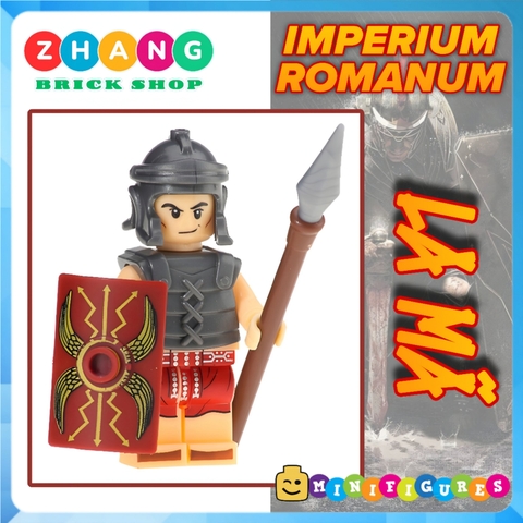 Xếp hình lính bộ binh Roman Rome La mã Gladiators Khiên và giáo Lego Minifigures xinh xh648 x0164