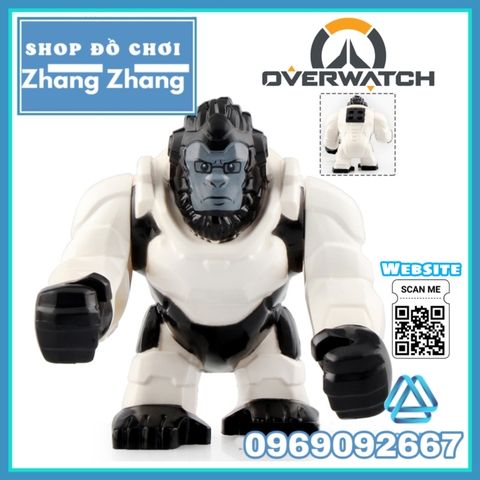 Xếp hình Khỉ Đột Winston trong Over Watch cỡ Bigfigures Lego Minifigures PRCK GL113