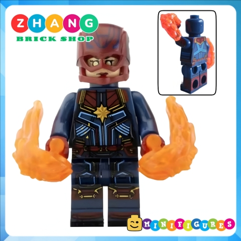Xếp hình Hawkeye - Captain Marvel - Red She Hulk - Hulk - Spider Man Scarlet Witch Whiplash Lego Minifigures Xinh X0244