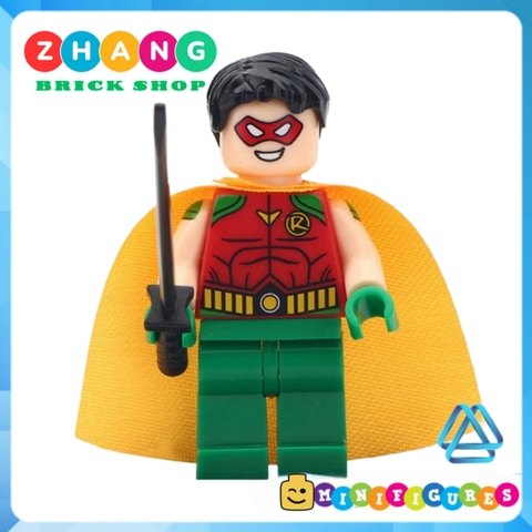 Xếp hình Falcon Overgirl Captain American AnimalMan Batman Ninja Robin Supergirl Lego Minifigures Xinh Koruit WM6033