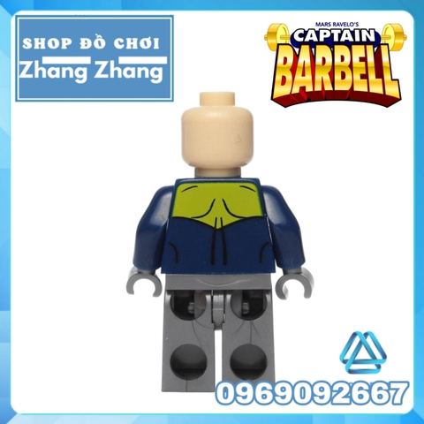 Xếp hình siêu anh hùng Captain Barbell Lego Minifigures Wm402