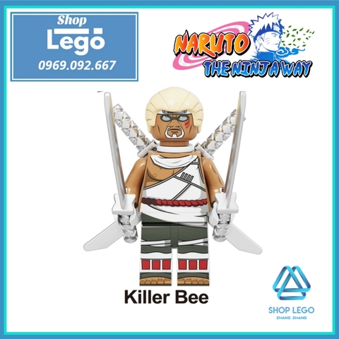 Xếp hình Naruto gồm Uchiha - Killer Bee - Yonda - Konan - Hyuga - Akimichi - Hidan - Kakuzu Lego Minifigures Kopf KF6119