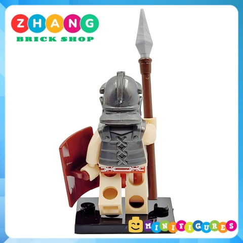 Xếp hình lính bộ binh Roman Rome La mã Gladiators Khiên và giáo Lego Minifigures xinh xh648 x0164