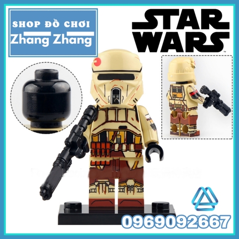Đồ chơi xếp hình Star Wars gồm Peli Motto - Fennec Shard - Boba Fett - Greef Karga - Jango Fett Minifigures WM6122