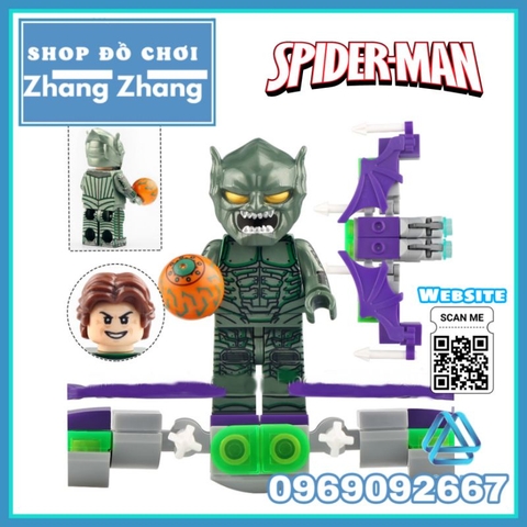 Đồ chơi xếp hình Người nhện Spider Man Doctor Octopus Electro Green Goblin Sandman Minifigures Xinh X0328