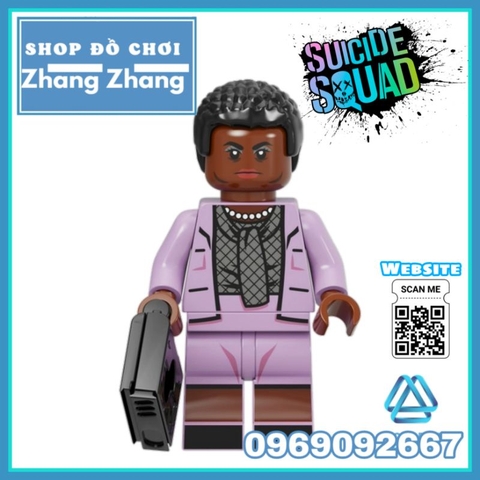 Đồ chơi xếp hình Amanda Waller - Peacemaker - Harley Quinn - Bloodsport - Rick Flag Ratcatcher Minifigures Kopf KF6140