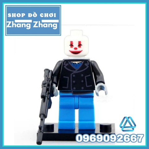 Xếp hình băng cướp ngân hàng Joker Henchman Robber trong batman Lego Minifigures POGO PG8016