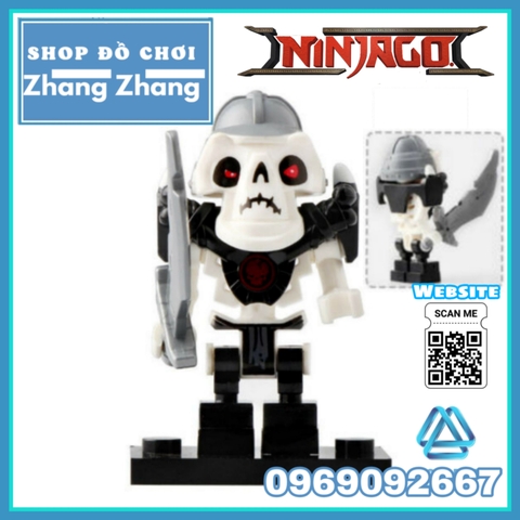 Xếp hình Ninjago tộc xương Chopov - Kruncha - Nuckal - Frakjaw - Whyplash - Krazi Lego Minifigures Lele A041 048