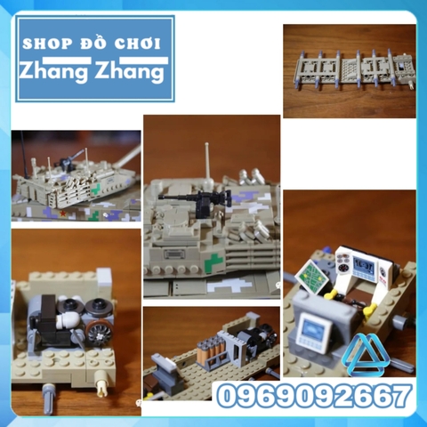 Đồ chơi Xếp hình Xe tăng Type 15 light tank Black panther ZTQ-15 1424 hình Minifigures Kazi 639001