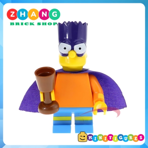 Đồ chơi xếp hình Gia đình Simsons Bartman - Marge Homer Nelson - Flanders Bart Milhouse Kopf KF6039