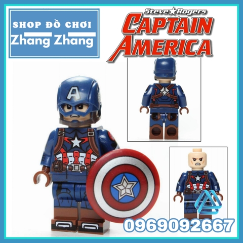 Xếp hình Captain America tuyển tập Siêu anh hùng mới nhất 2019 siêu đẹp siêu rẻ siêu hiếm Lego Minifigures Xinh X0236