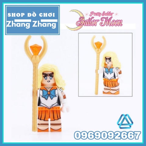 Xếp hình Sailormoon Mars Venus Mercury Jupiter Chiba Mamoru thủy thủ mặt trăng Lego Minifigures JY106