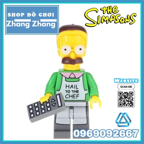 Đồ chơi xếp hình Gia đình Simsons Bartman - Marge Homer Nelson - Flanders Bart Milhouse Kopf KF6039